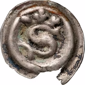 Albrekt av Mecklenburg (1364–1389) – Penning, Söderköping  - Ett vackert exemplar av en brakteatpenning med fin bottenlyster - Myntrevolution och brakteaternas överlevnad