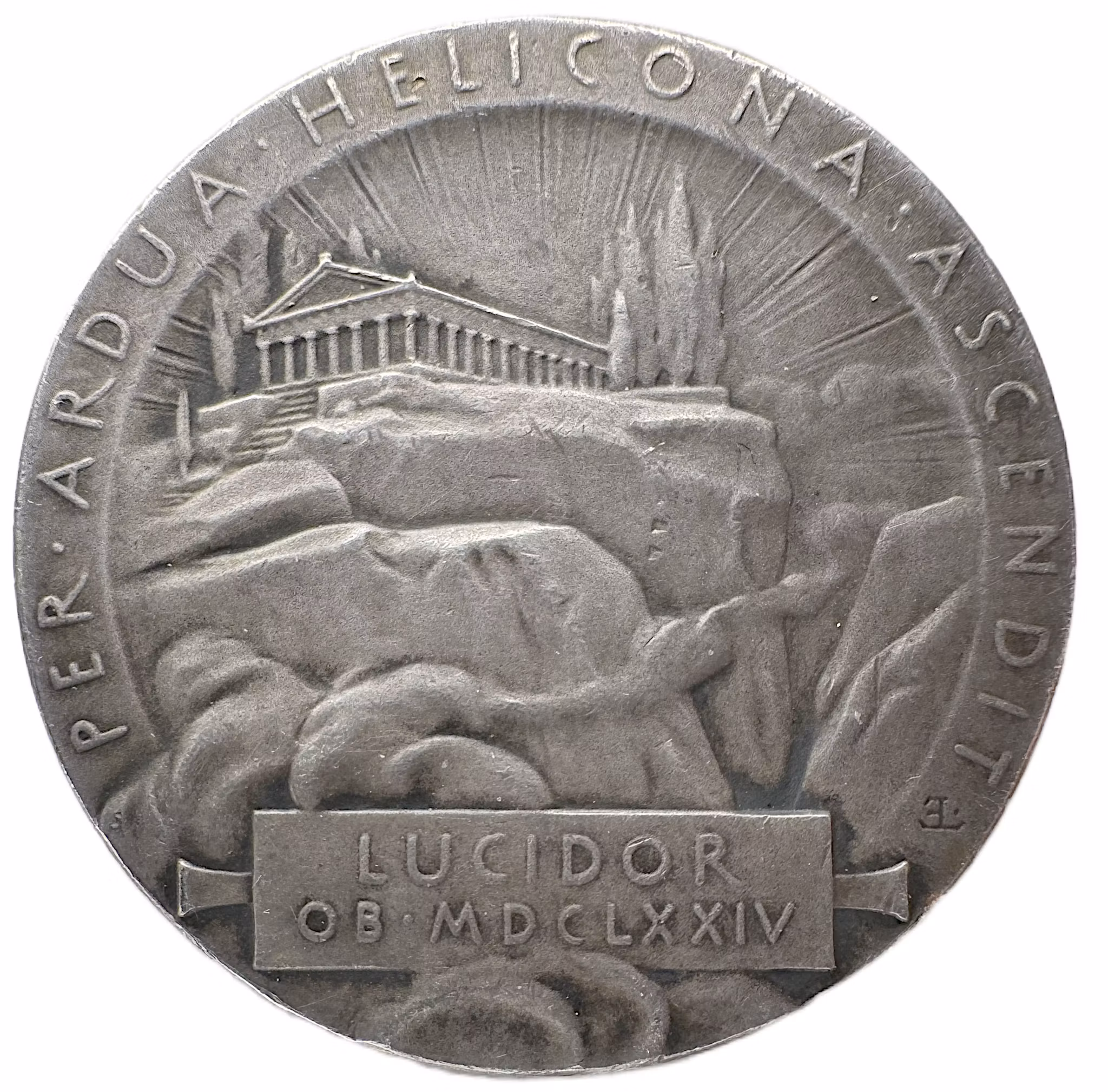 Lars Johansson (Lucidor) av Erik Lindberg för Svenska Akademien 1909 - Underbart arkitektoniskt motiv - Rusets och ruelsens skald