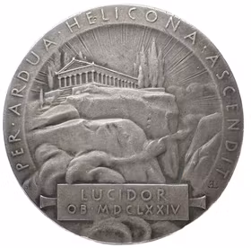 Lars Johansson (Lucidor) av Erik Lindberg för Svenska Akademien 1909 - Underbart arkitektoniskt motiv - Rusets och ruelsens skald