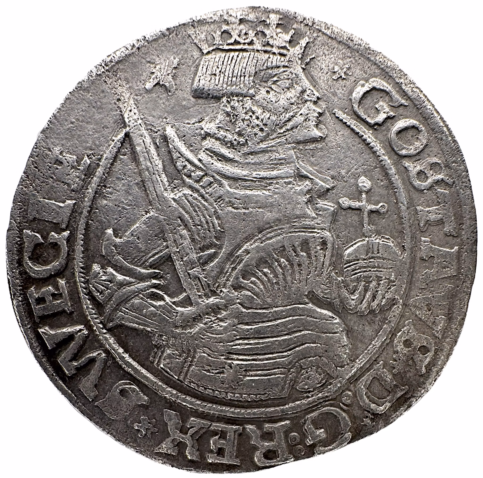 Gustav Vasa, Svartsjö, Mark 1543 - Skarpt och välpräglat porträtt med viss kvarvarande lyster