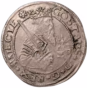 Gustav Vasa (1521–1560) – Mark, Stockholm 1558 - Ett underbart lystrigt och välpräglat exemplar med vacker originalton, långt bättre än de som normalt förekommer på marknaden