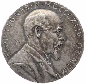 Elof Tegnér (1844–1900) av Erik Lindberg för Kungliga Vetenskapsakademien 1912
