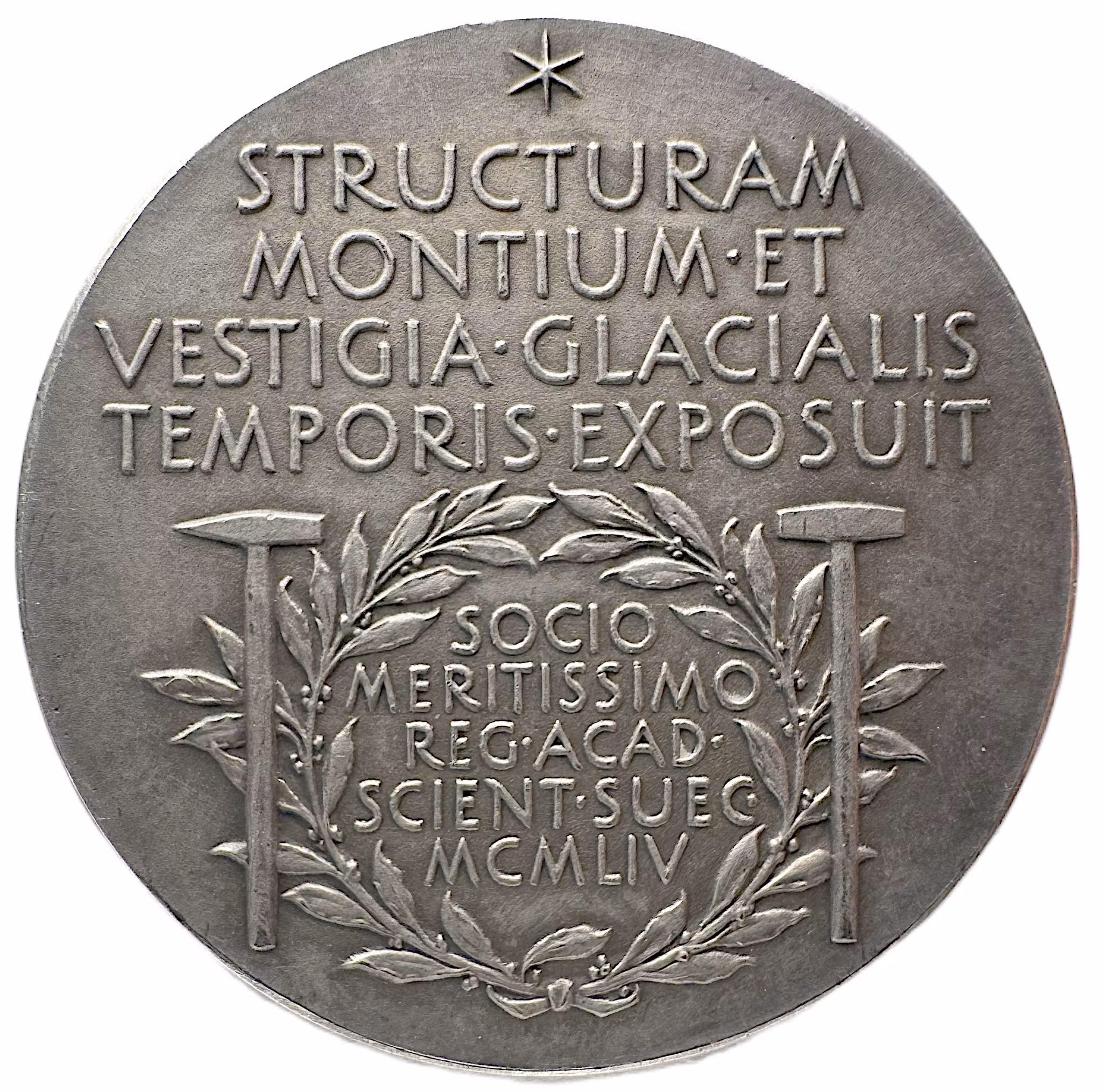 Arvid Gustaf Högbom (1857–1940) av Erik Lindberg för Kungliga Vetenskapsakademien 1954 - Istidens spår och bergens struktur