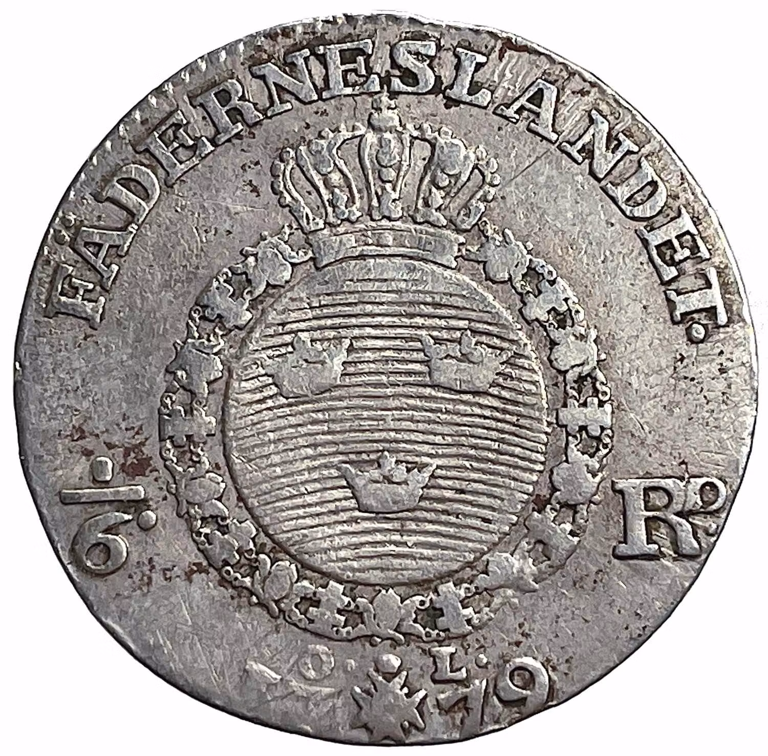 Gustav III 1/6 Riksdaler 1779