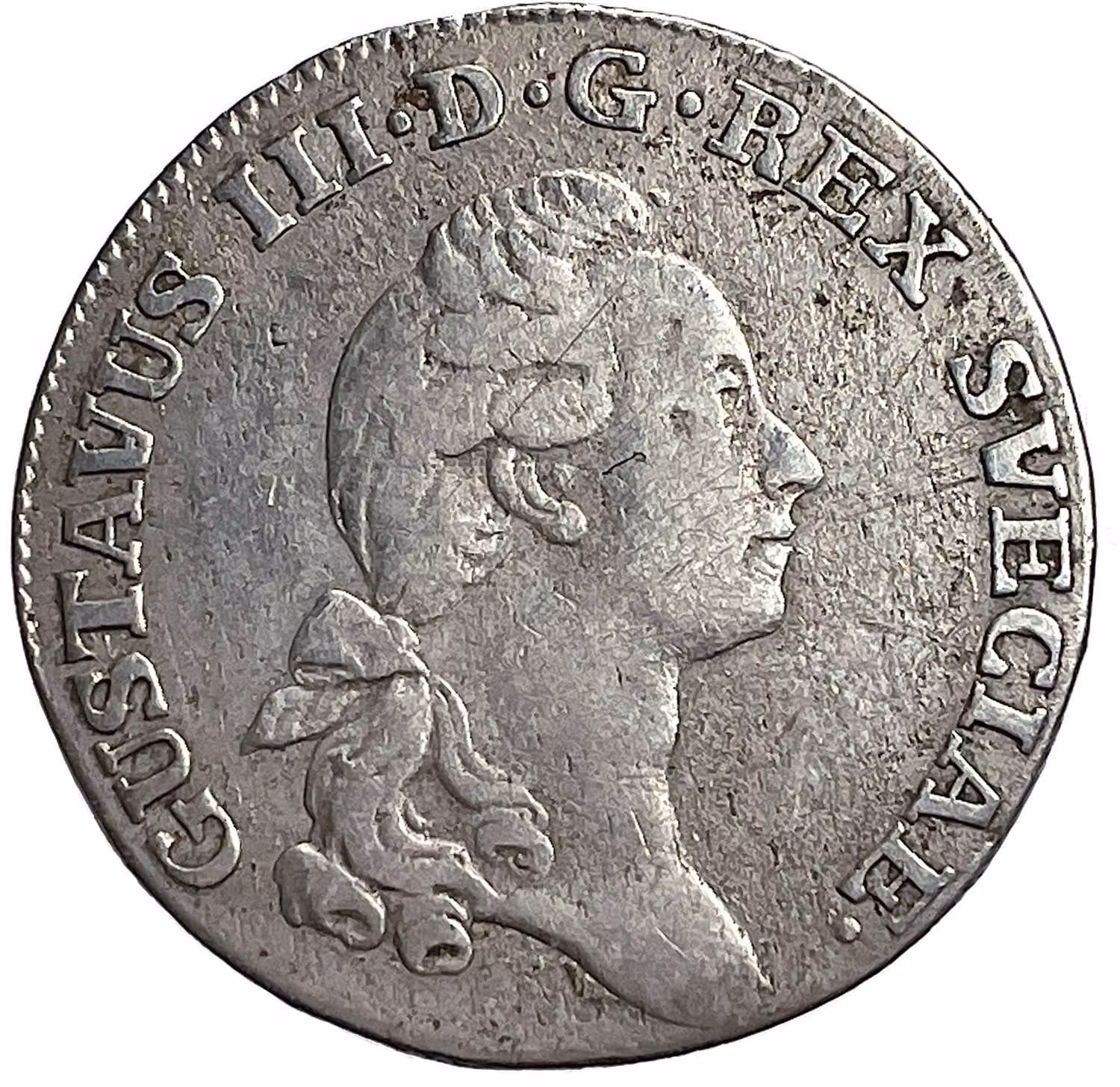 Gustav III 1/6 Riksdaler 1779