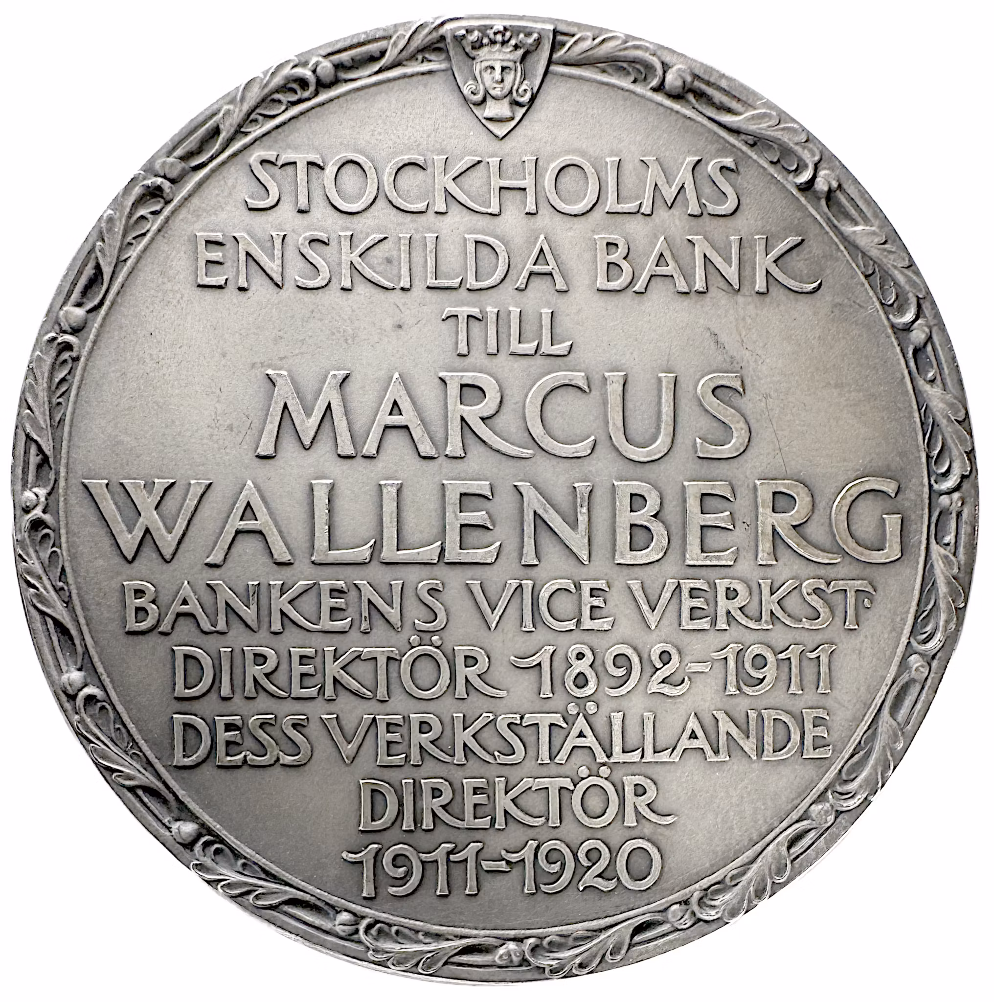 Marcus Wallenberg (1864–1943) – Stockholms Enskilda Bank, av Erik Lindberg 1928 - Vackert exemplar - Från flottan till bankimperiet