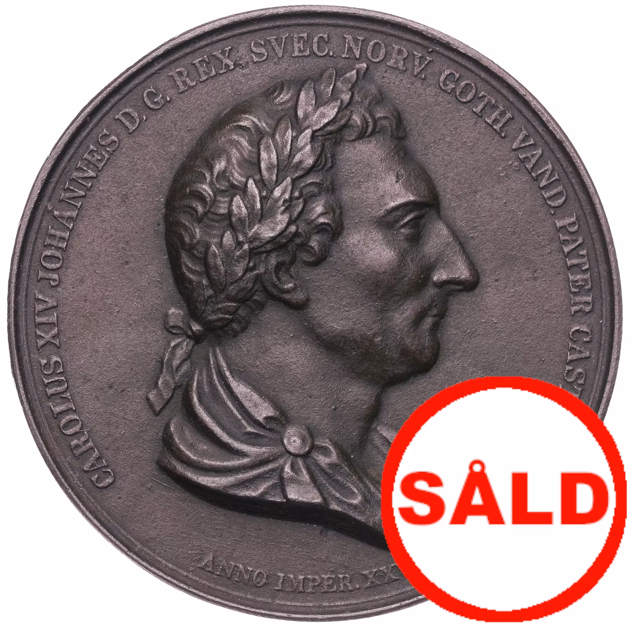 Karl XIV Johan – 25 år på tronen (1843) av Ludvig Persson Lundgren och utgör en hyllning från den svenska krigsmakten till sin överbefälhavare och monark