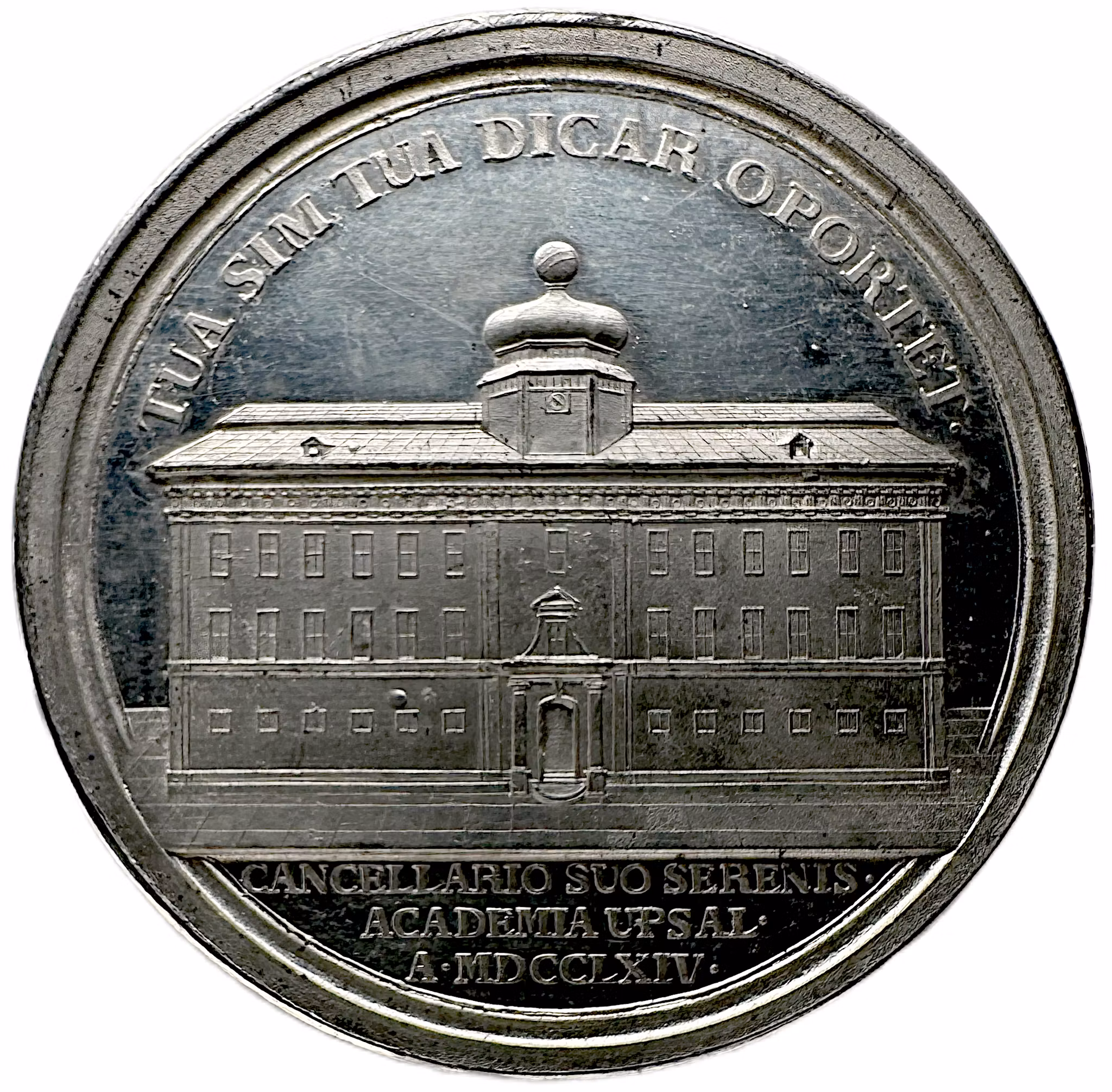Gustav III – Uppsala universitets kansler (1764) - Åtsida av Gustaf Ljungberger och frånsida av Daniel Fehrman - En upplyst tronföljare