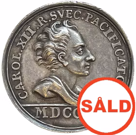 Karl XII- Efter den förkrossande segern vid Fraustadt tvingades Sachsarna till fred i Altranstädt 1706 Ex samling Crona 1937