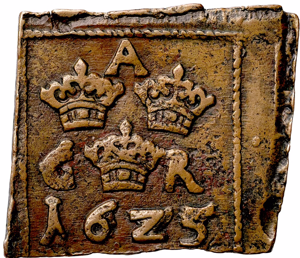 Gustav II Adolf – Nyköping, 1 Öre 1625 - Ett härligt välcentrerat exemplar med skarpa kanter - Kopparklippingarnas tid