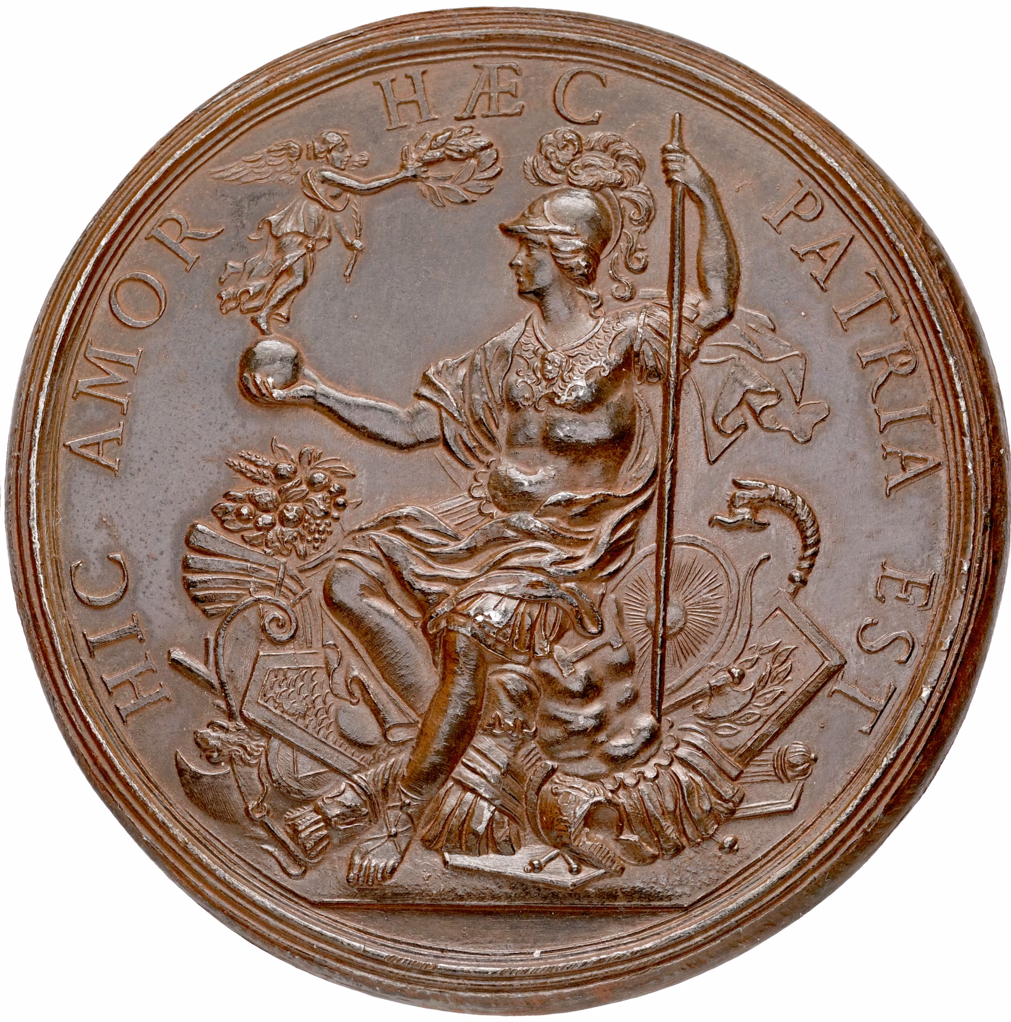 Kristina (1632–1654) – Drottningens beslut att bosätta sig i Rom. Av Giovanni Battista Guglielmada för det egna romerska hovet - Här är min kärlek, här är mitt fädernesland