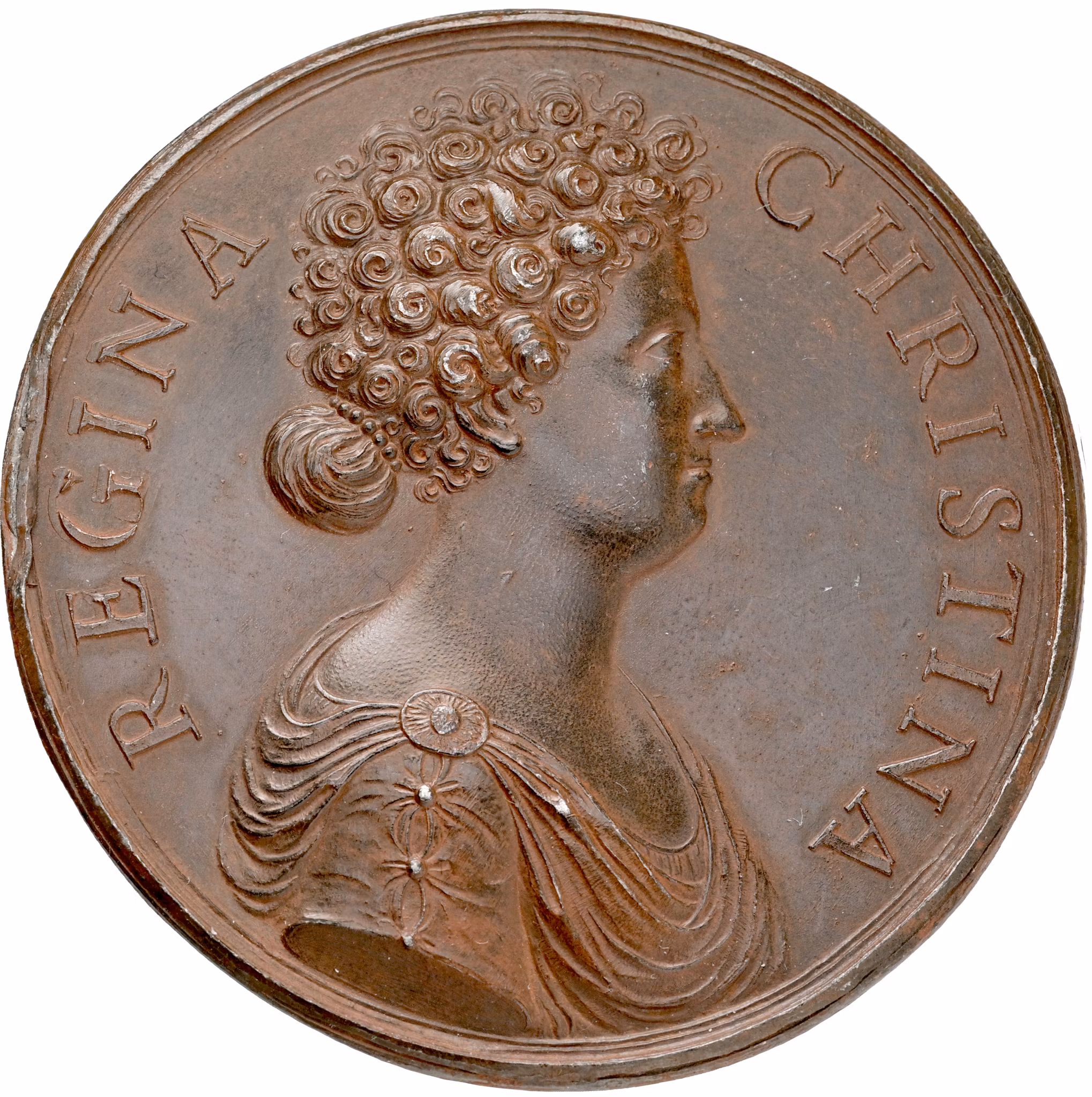 Kristina (1632–1654) – Drottningens beslut att bosätta sig i Rom. Av Giovanni Battista Guglielmada för det egna romerska hovet - Här är min kärlek, här är mitt fädernesland