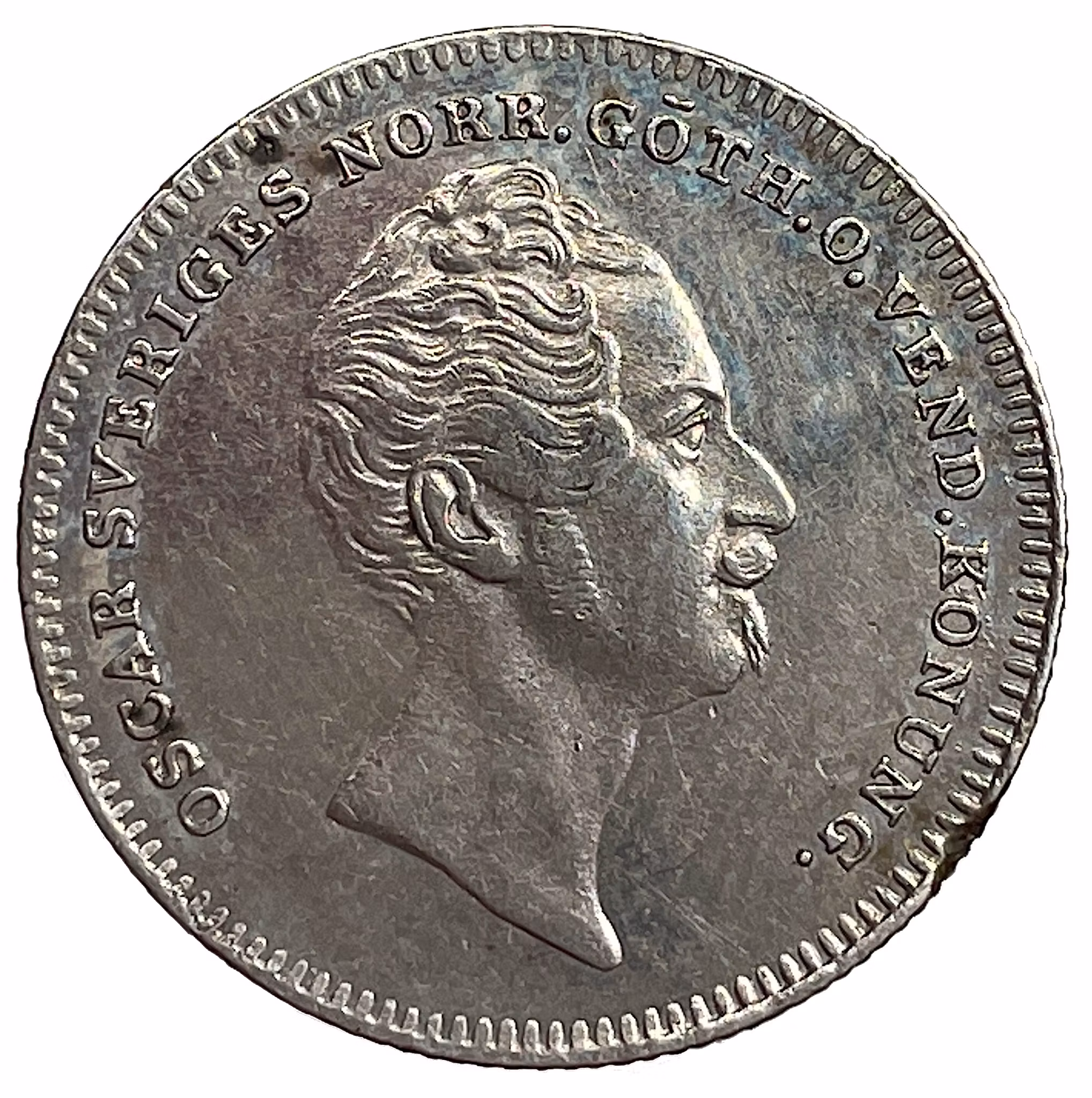 Oskar I, 1/8 Riksdaler Specie 1852 - En tilltalande ettårstyp