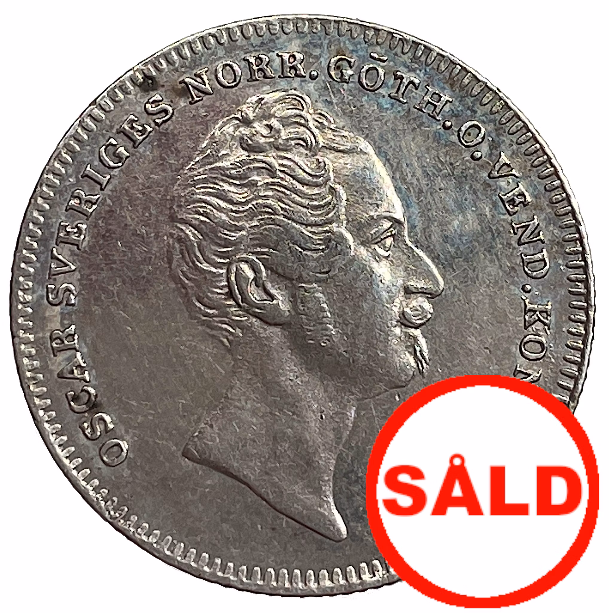 Oskar I, 1/8 Riksdaler Specie 1852 - En tilltalande ettårstyp