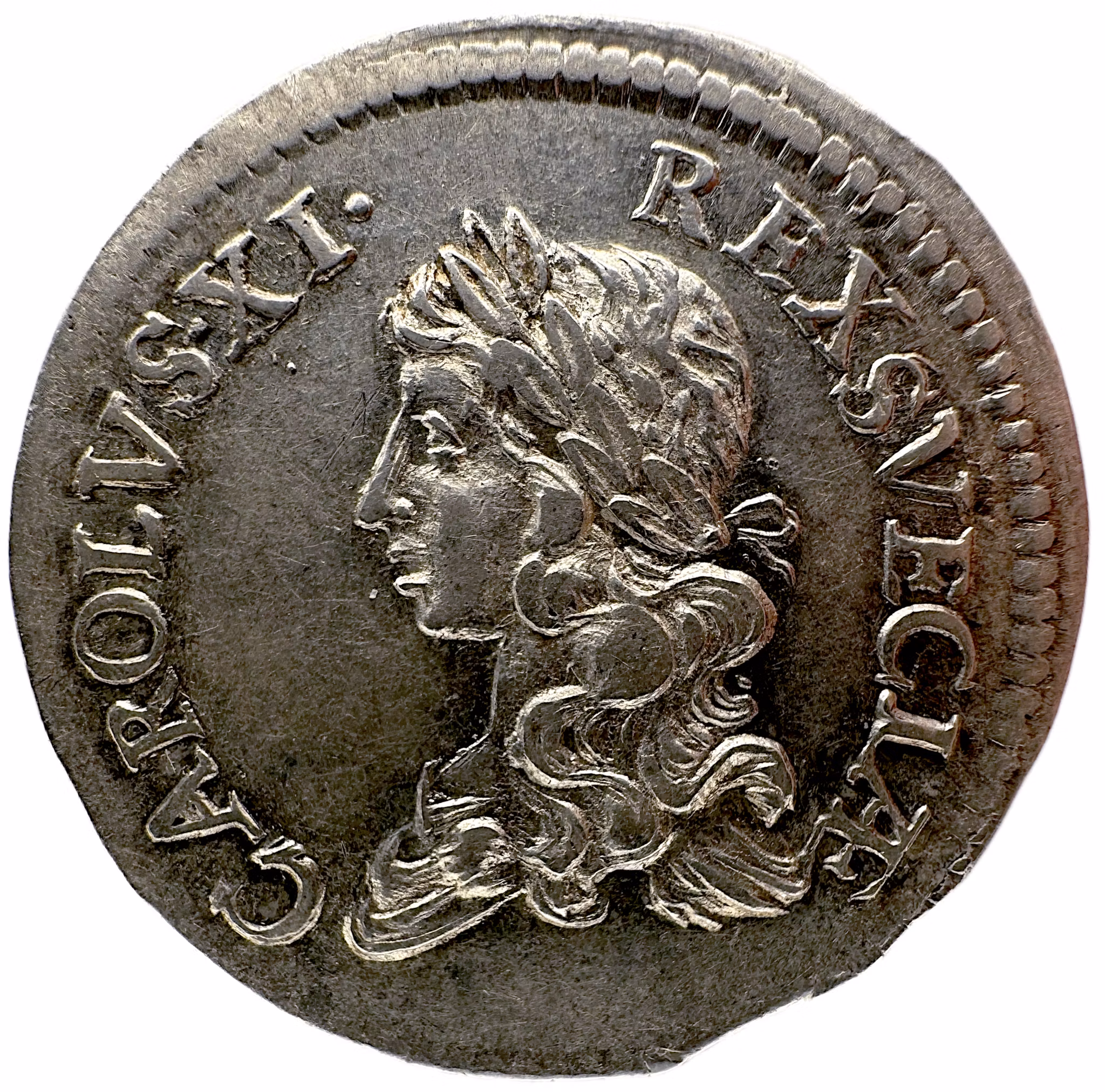 Karl XI, Stockholm, 2 Mark 1671 - Ett underbart exemplar med fantastisk utprägling och lyster - En tonårskung inför sitt öde