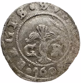 Karl IX, Stockholm, 1 Öre 1609 - Ett silvrigt och lystrigt exemplar