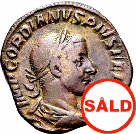 Romerska riket, Gordianus III 238-244 e.Kr - Sestertie präglad i Rom 243-244 e.Kr