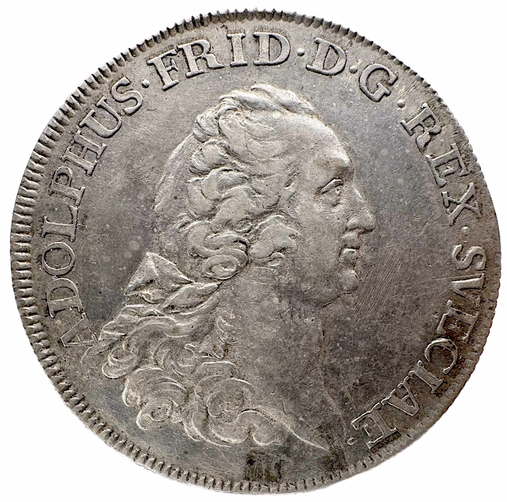 Adolf Fredrik, Stockholm, 4 Mark 1755 - En extrem raritet RR - Endast 6 kända i privat ägo - Det sista mark-myntet under en orolig tid