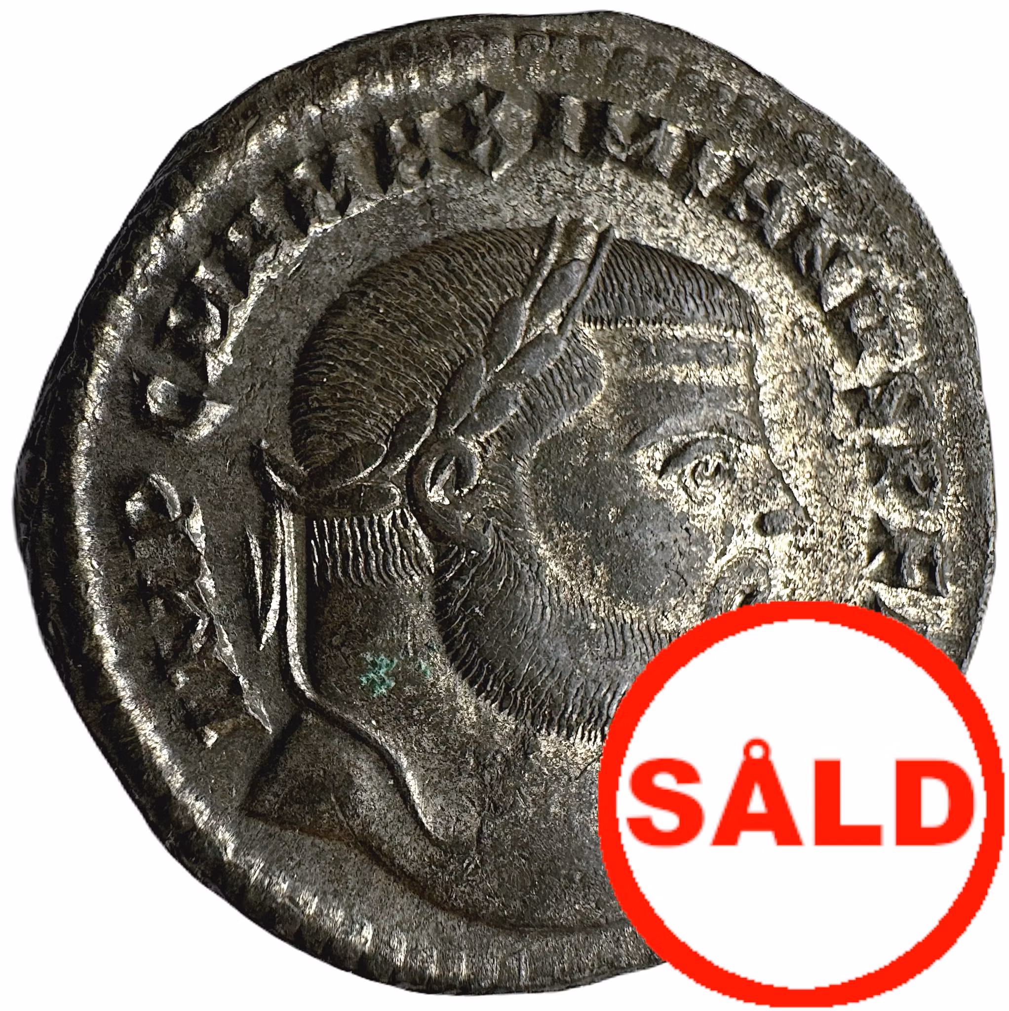 Maximianus 286-310 e.Kr - Follis med underbar silverlyster