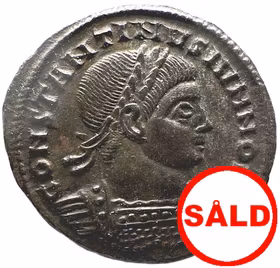 Romerska riket, Konstantin II (337–340 e.Kr.)  - Follis - vackert exemplar - Den förstfödde sonens uppgång och fall
