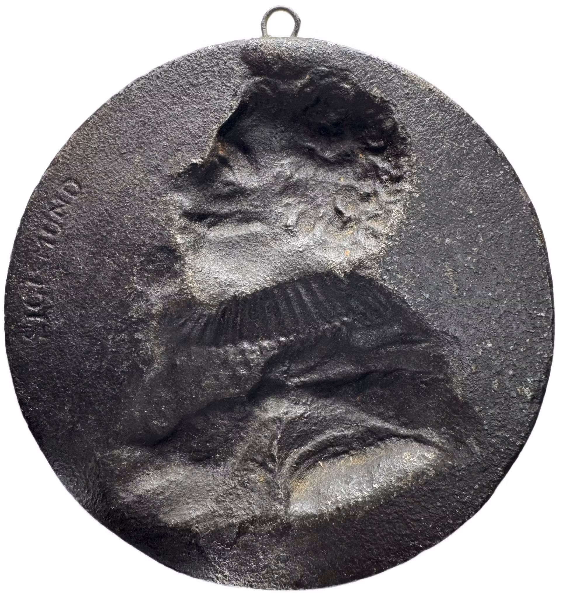 Sigismund (1592–1599) - Vacker vägghängd ensidig gjuten bronsmedalj