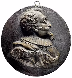 Sigismund (1592–1599) - Vacker vägghängd ensidig gjuten bronsmedalj