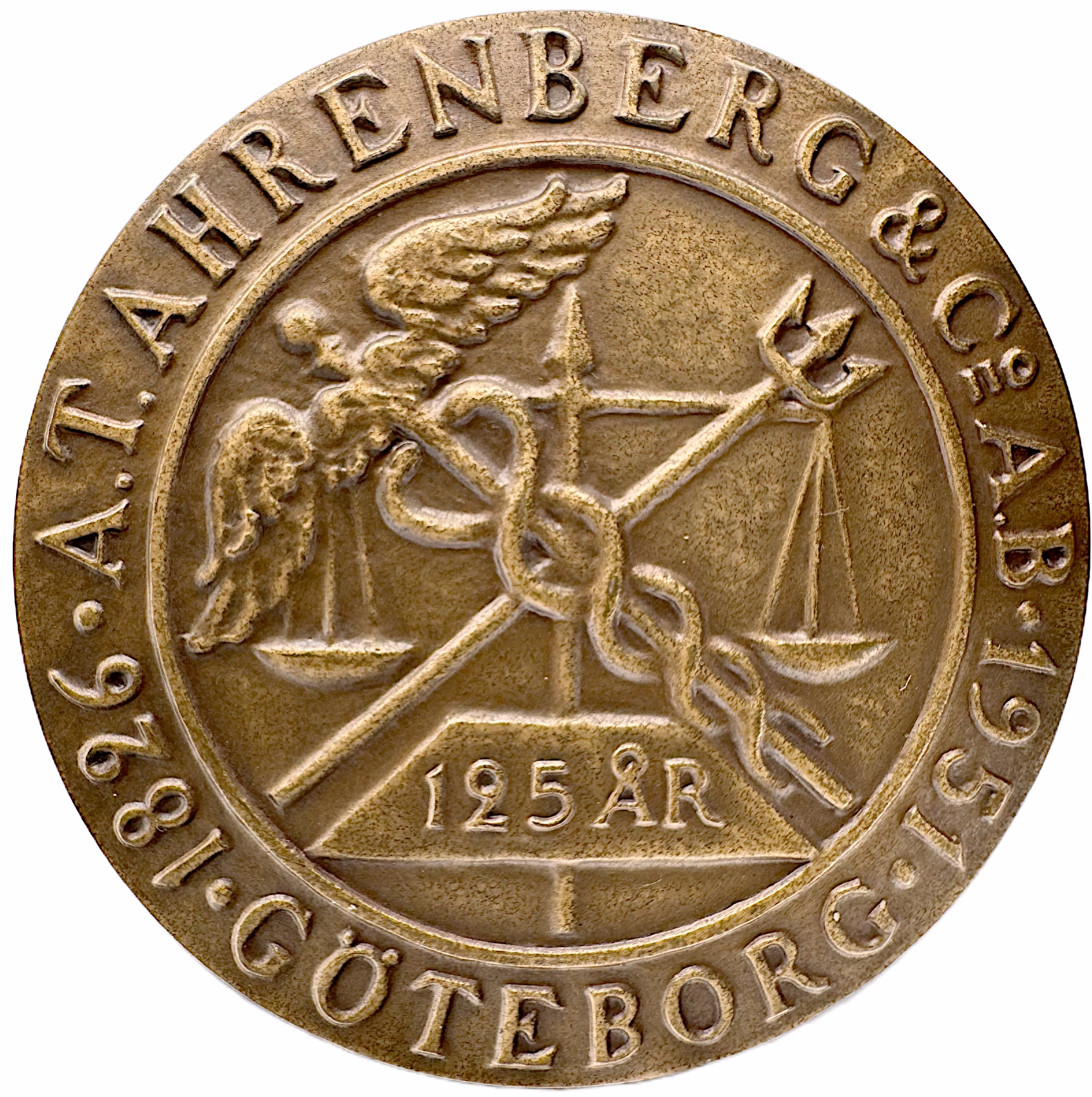 Simon Theodor Ahrenberg (1826–1951) av Karl Hultström 1951 - Sällsynt - Ett handelshus i Göteborgs tjänst