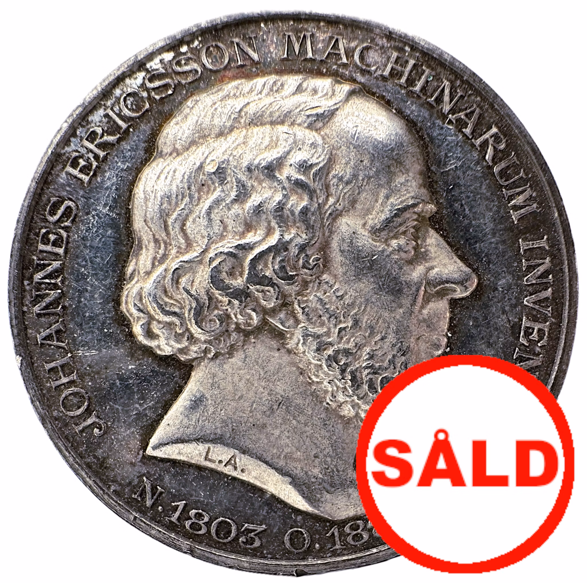 John Ericsson (1803-1889) av Lea Ahlborn för Kungliga vetenskapsakademien 1893 -  Pansarfartyget Monitors konstruktör