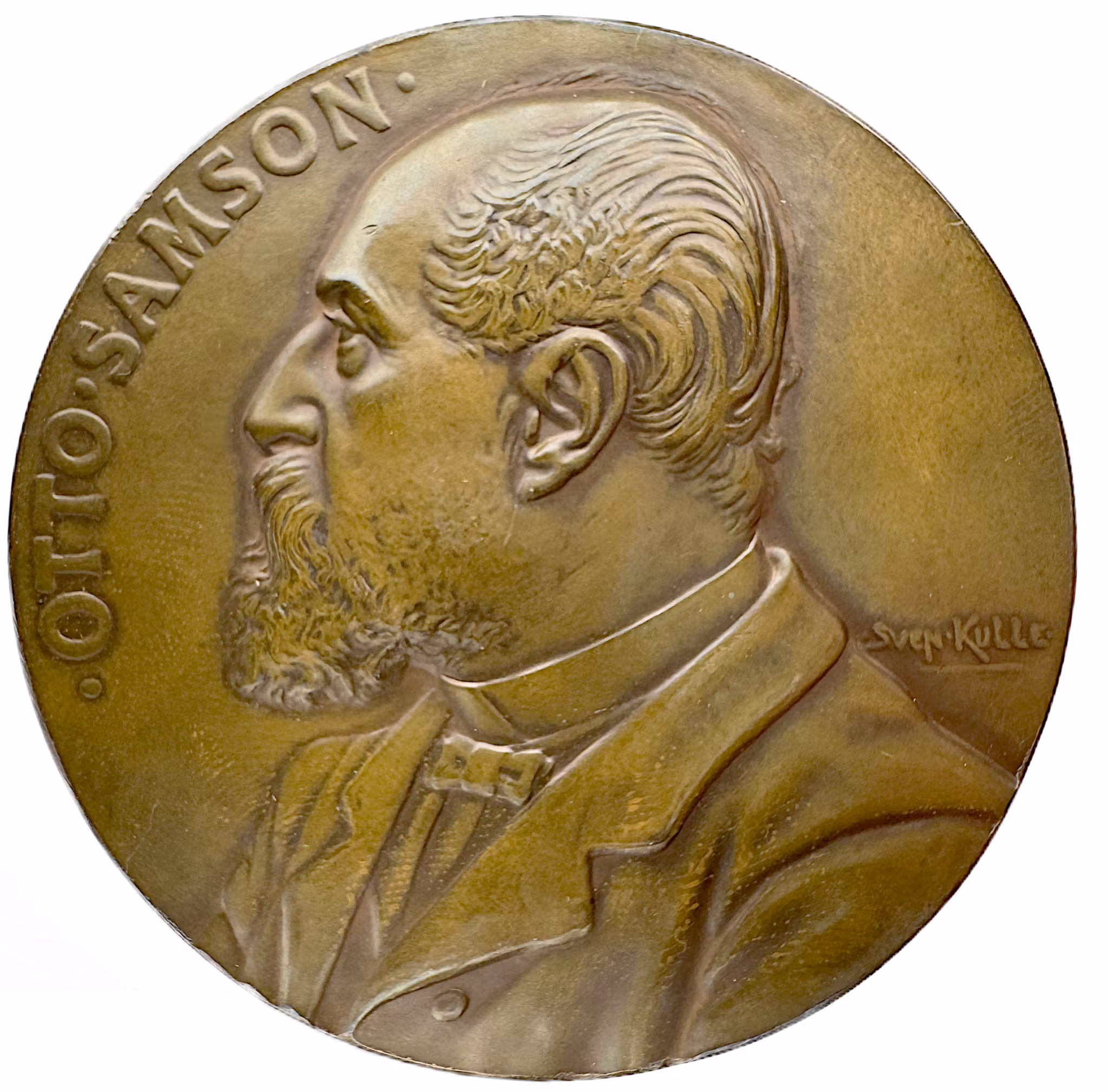Otto Samson (1846–1916) av Sven Kulle för Lifförsäkringsbolaget Nordstjernan 1906 - Sällsynt