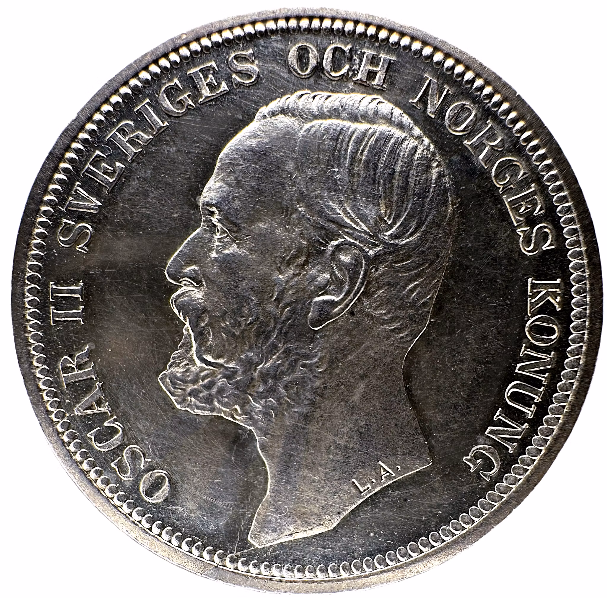 Oskar II - 2 Kronor 1900 - Underbar djup lyster med frostaktig relief