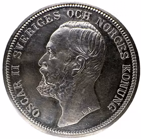 Oskar II - 2 Kronor 1900 - Underbar djup lyster med frostaktig relief