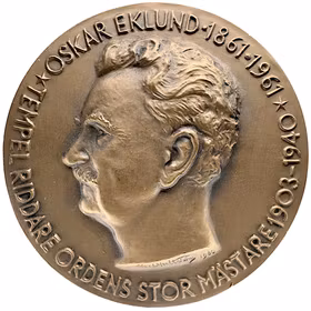 Oskar Eklund (1861–1940) av Karl Hultström 1960 - Den folkliga nykterhetsrörelsens organisatör