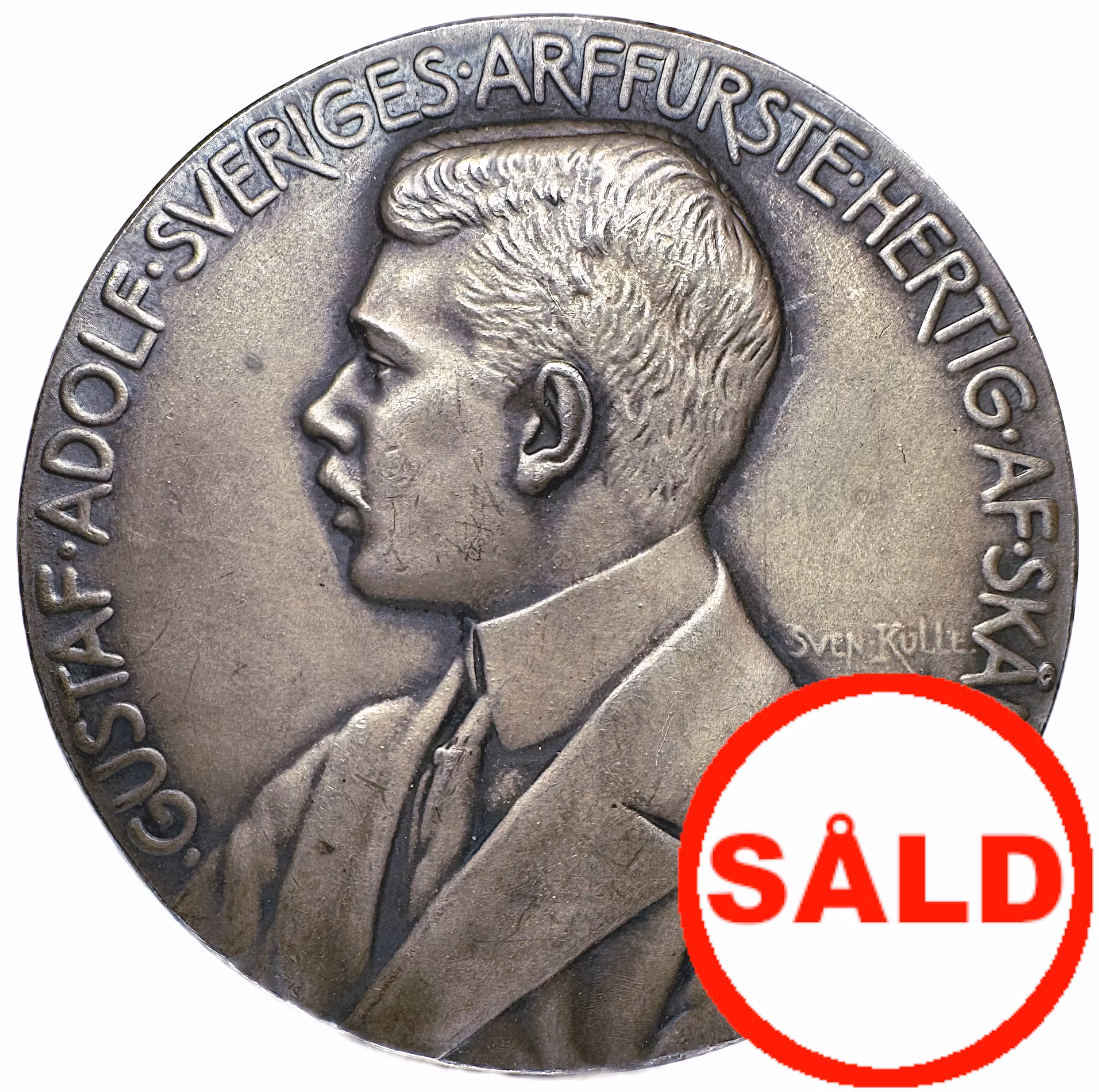 Gustav Adolf som kronprins - Industri-, slöjd- och konstutställningen i Lund 1907 av Sven Kulle i originaletui