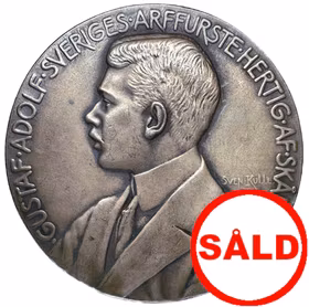 Gustav Adolf som kronprins - Industri-, slöjd- och konstutställningen i Lund 1907 av Sven Kulle i originaletui