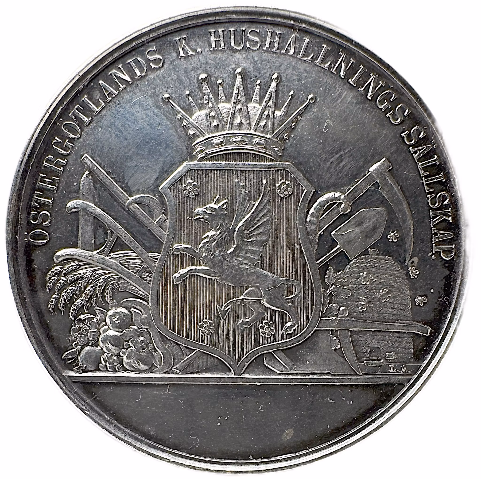 Oskar II / Gustav V: Östergötlands kungliga hushållningssällskap (1863) av Lea Ahlborn - Ett landskap i förvandling