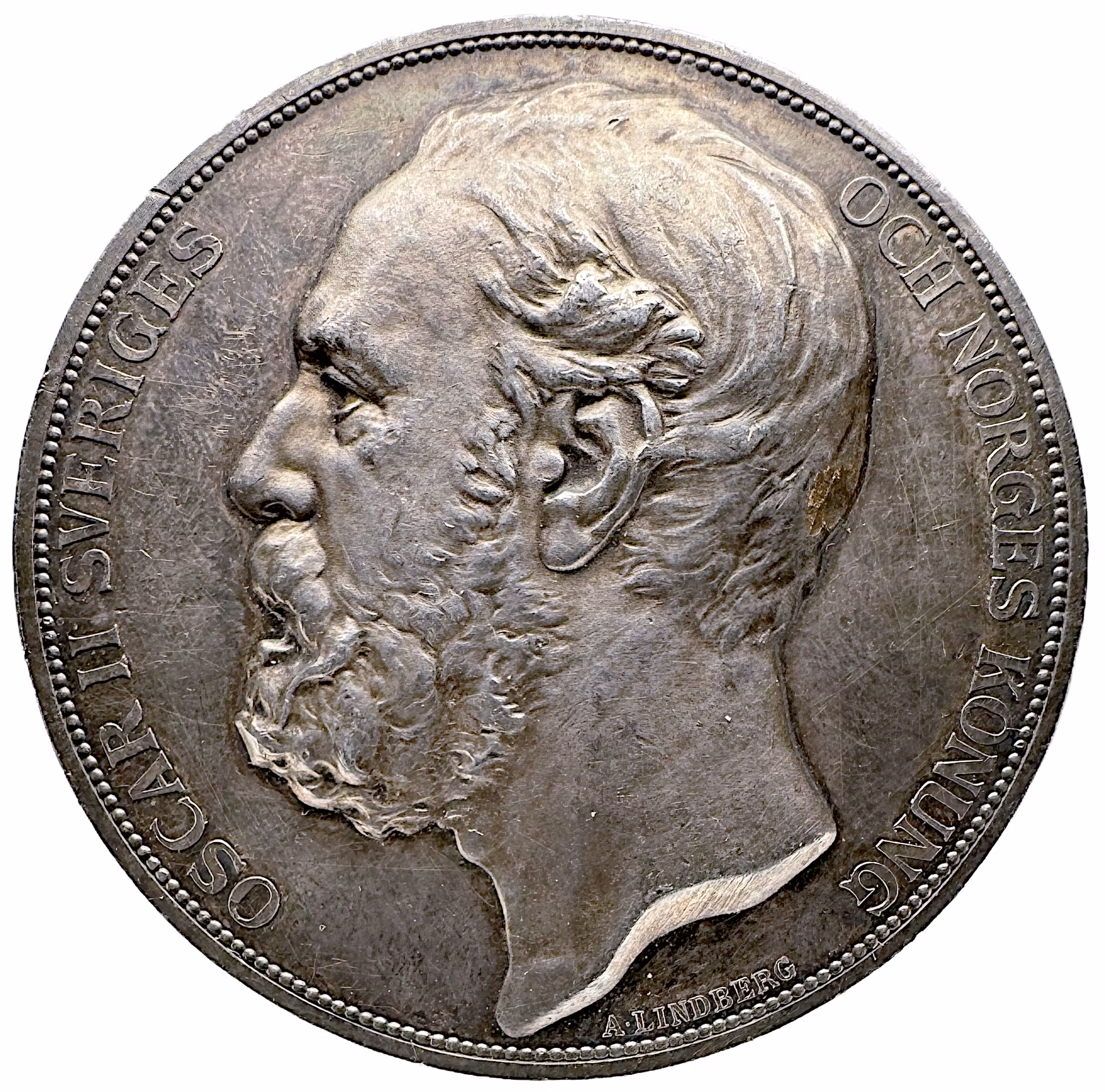 Oskar II: Allmänna Brandförsäkringsverket 100 år (1882) av Adolf Lindberg - Hundraårsjubileet och en anrik institution
