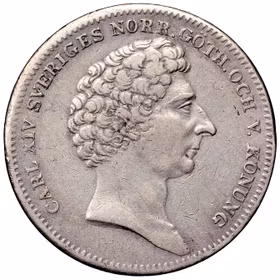Karl XIV Johan: 1/2 Riksdaler Specie 1833 - Ett rike i brytningstid och myntets betydelse