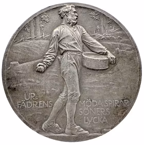 Gustav V (1907-1950). Södermanlands läns kungliga hushållningssällskap 100 år (1814–1914) av Erik Lindberg - Ett hundraårsjubileum i Södermanland
