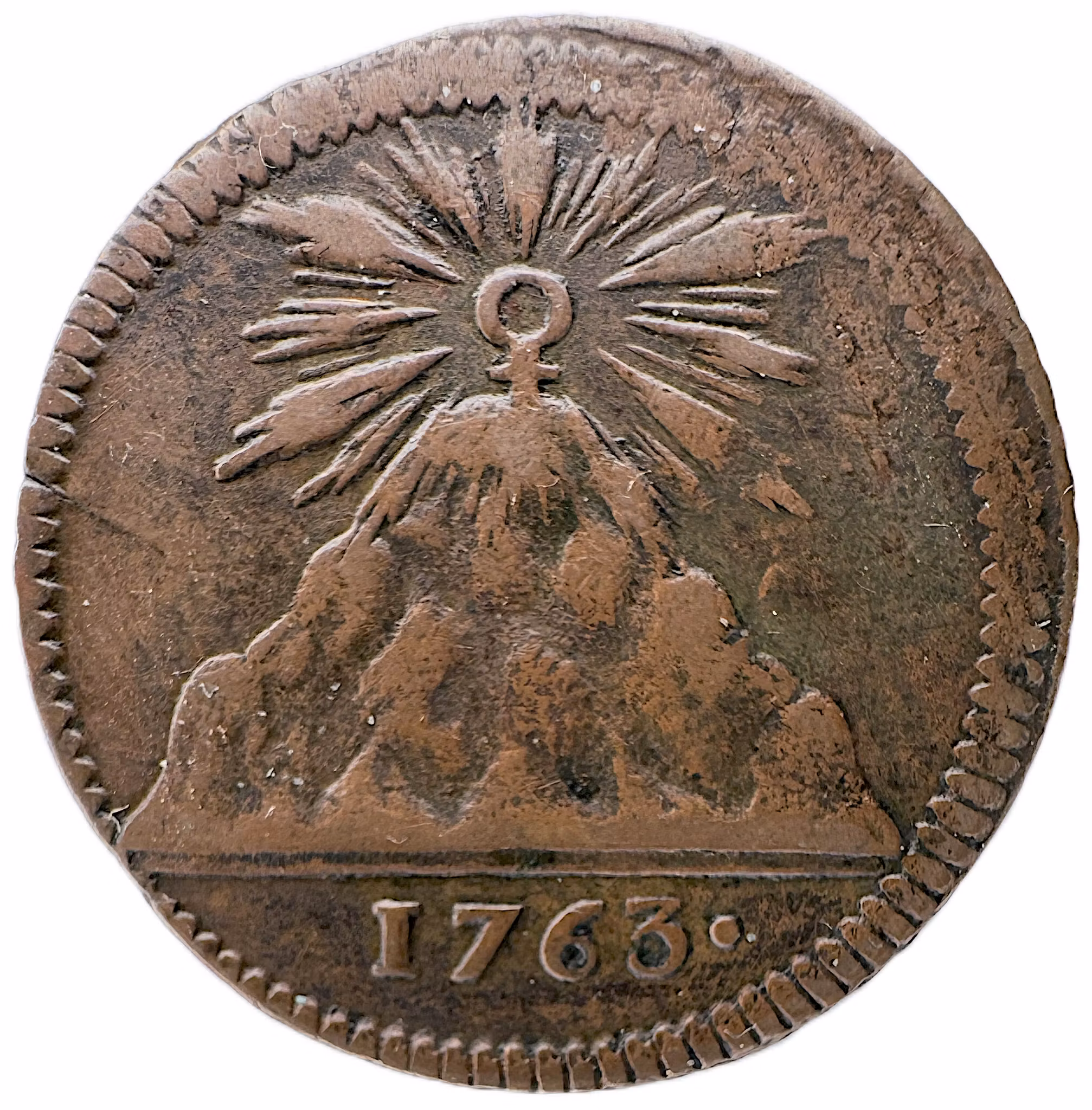 Adolf Fredrik: Stora Kopparbergs Bergslagspollett (6 Öre KM) 1763 - Brist på skiljemynt och privata initiativ