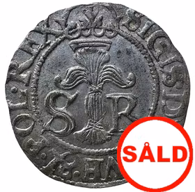 Sigismund - 1/2 Öre 1598 - Ett härligt orört välpräglat silvrigt exemplar - Toppex för typen - Unionens sista strid: Sigismund och kronornas klyvning - En tron i två riken