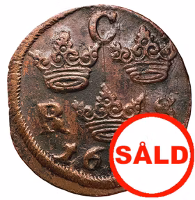 Karl XI - 1/6 Öre SM 1666- Ett vackert exemplar med mycket lyster