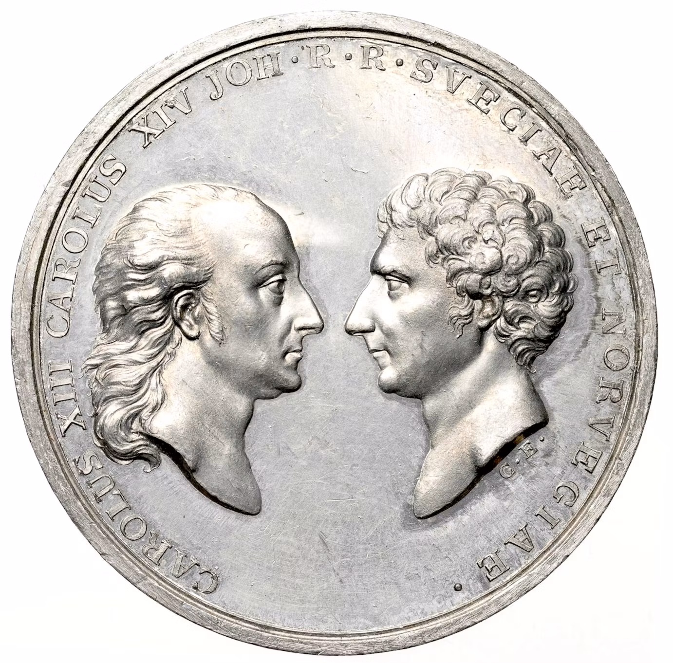 Karl XIV Johan: Regeringstillträdet 1818 av Carl Enhörning och Gustaf Adolf Enegren - Extremt sällsynt RR - Krisen och kuriren i Örebro