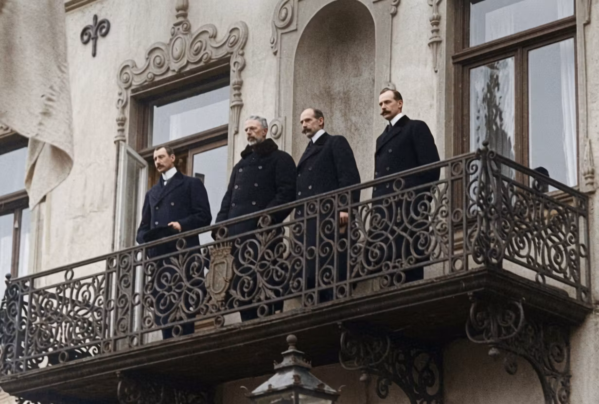 Kungamötet i Malmö 18-19 december 1914 av Erik Lindberg 1915 - Ett enat Norden i krigets skugga
