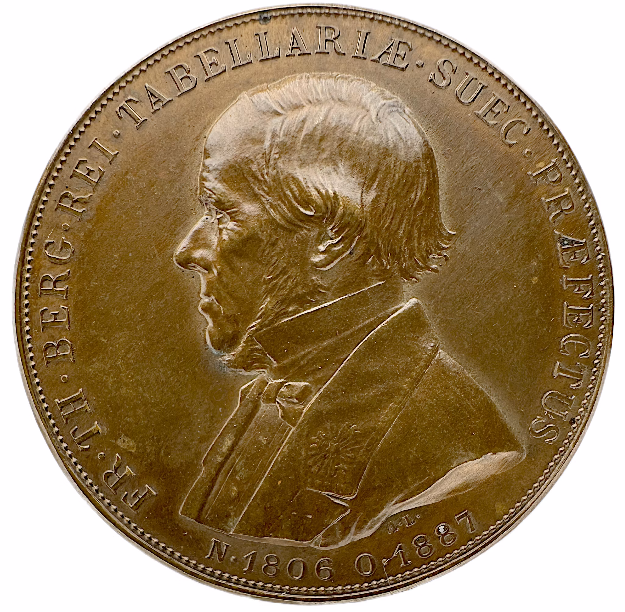 Fredrik Theodor Berg (1806-1887) av Adolf Lindberg för Kungliga Vetenskapsakademien