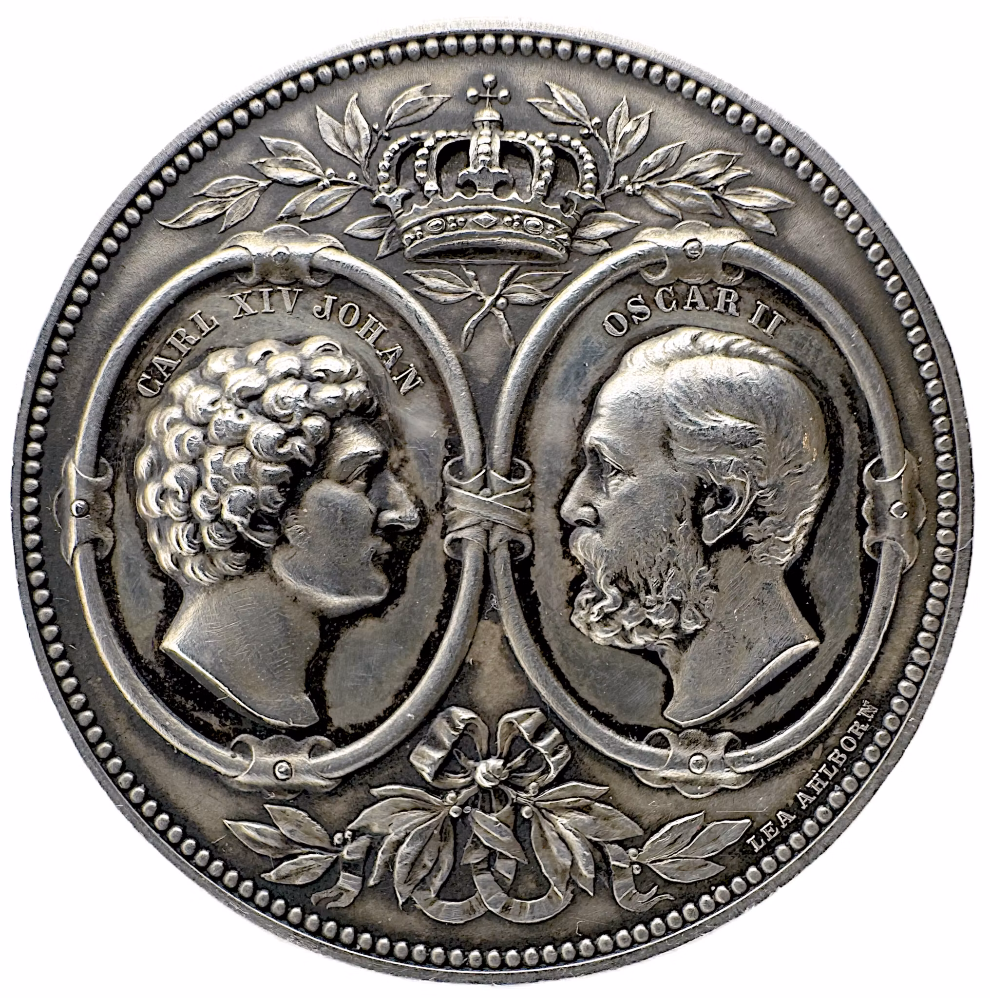 Oskar II - Stockholms simsällskap sextioårsjubileum den 26 augusti 1887 av Lea Ahlborn - Sällsynt
