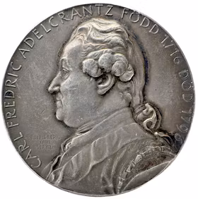 Carl Fredrik Adelcrantz (1716–1796) utgiven av Kungliga Akademien för de fria konsterna 1925 - En generös donation och en närvarojetong