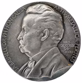 Johan August Brinell (1849–1925) av Erik Lindberg för Kungliga Vetenskapsakademien 1934