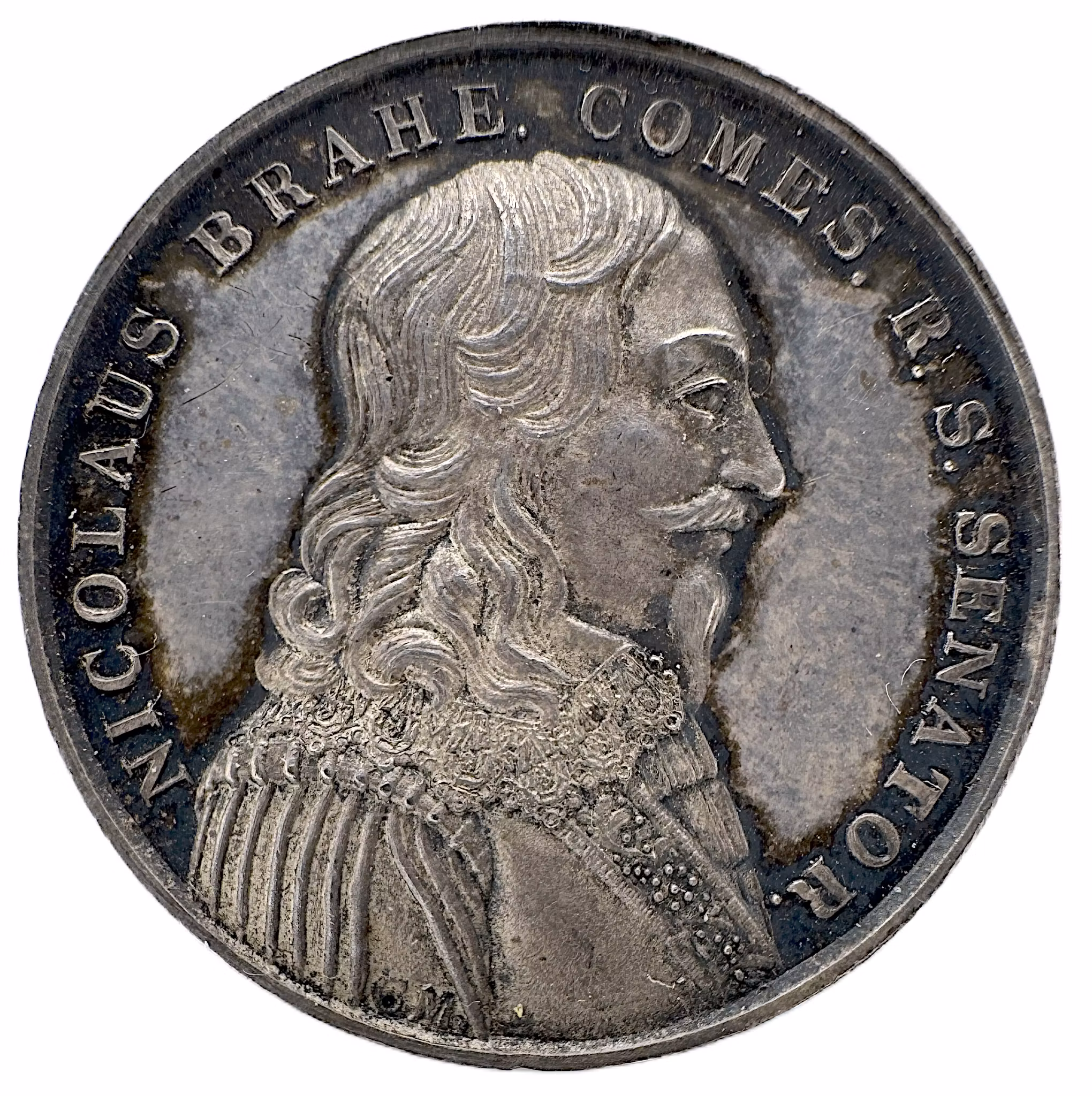 Nils Brahe den äldre (1604–1632) av Carl Magnus Mellgren för Svenska akademiens minnesmedalj 1836 - Gula brigadens anförare: Nils Brahe och offret vid Lützen - En krigarbana under kunglig gunst