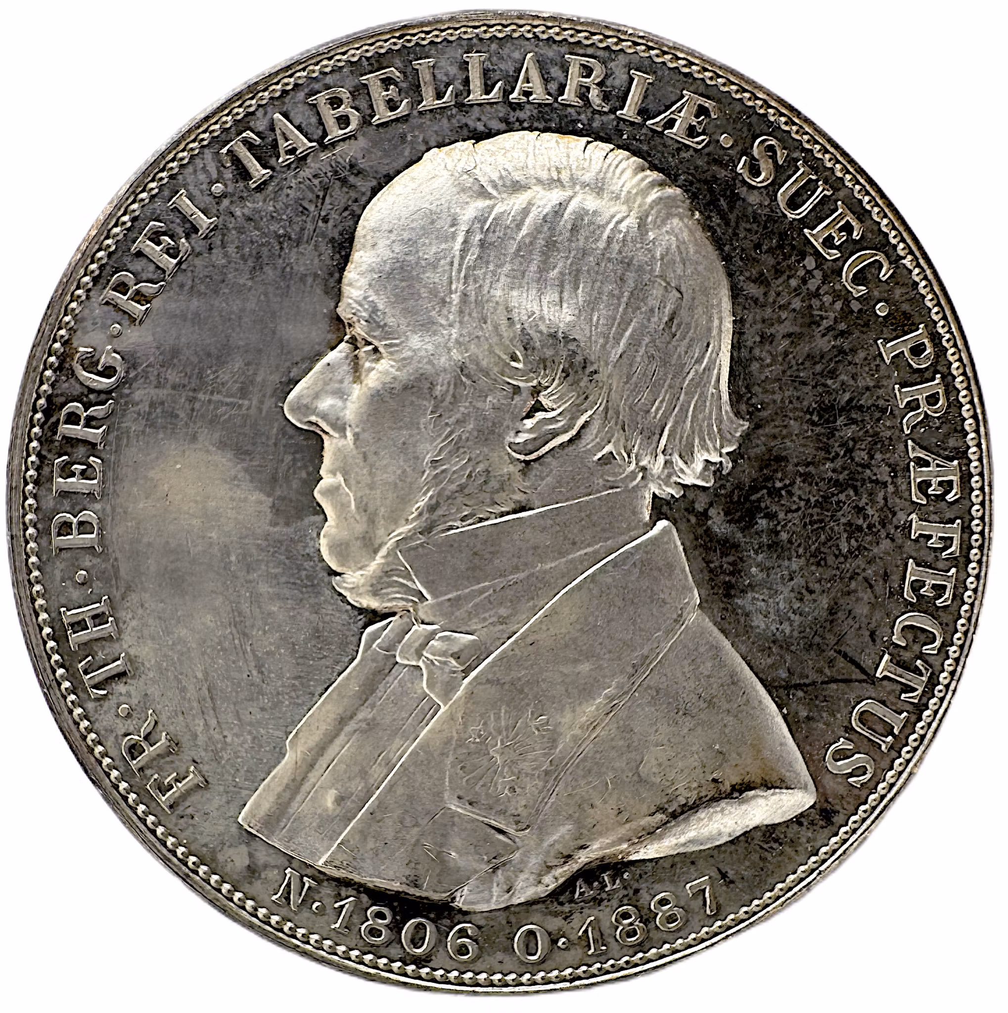Fredrik Theodor Berg (1806-1887) av Adolf Lindberg 1900 för Kungliga Vetenskapsakademien