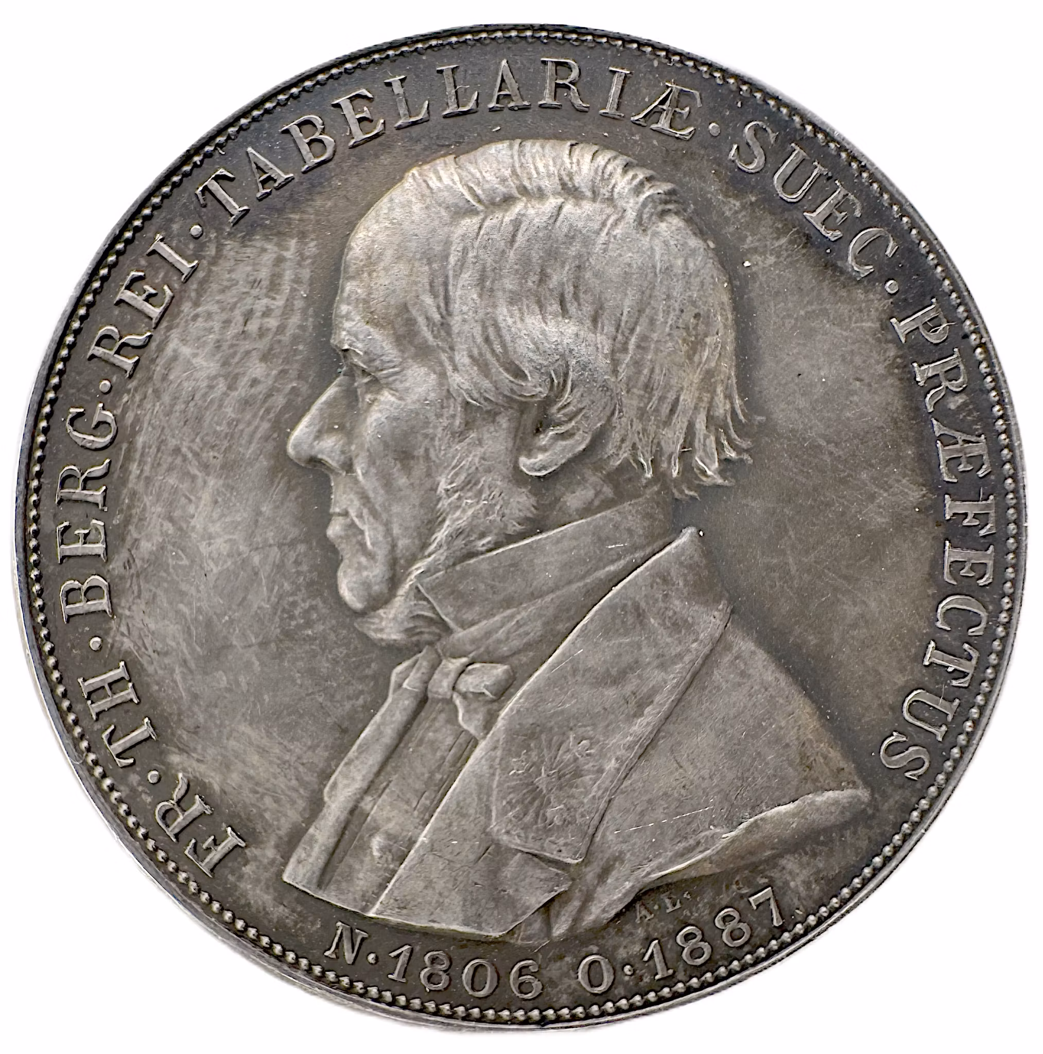 Fredrik Theodor Berg (1806-1887) av Adolf Lindberg 1900 för Kungliga Vetenskapsakademien - Från mikroskopets lins till nationens räkenskaper